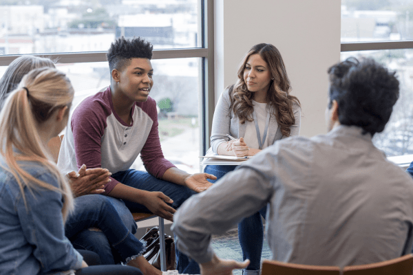 Superior Shores educational placement — group of people talking
