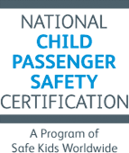 National Child Passenger Safety Certification logo.